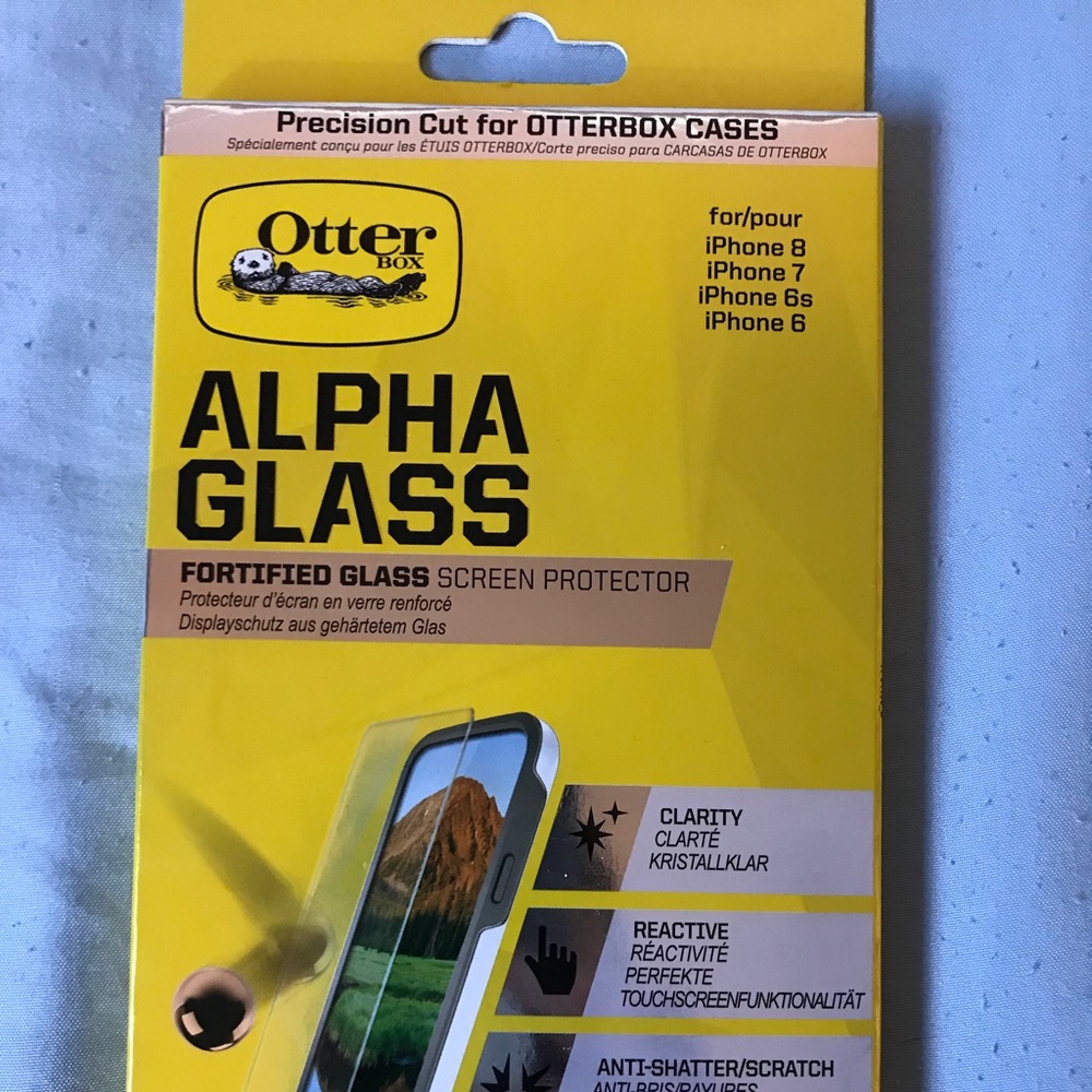 Glass protector for iPhone otter box case